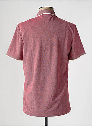 T-shirt tissage chiné manches courtes rouge DEFACTO homme