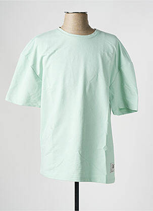 T-shirt stretch manches courtes vert DEFACTO homme