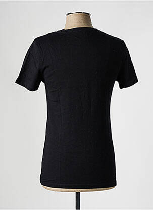 T-shirt coupe cintrée manches courtes noir DEFACTO homme