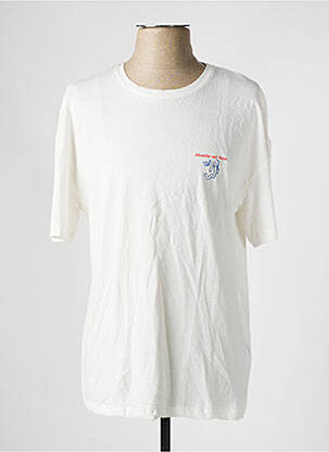 T-shirt stretch manches courtes blanc DEFACTO homme