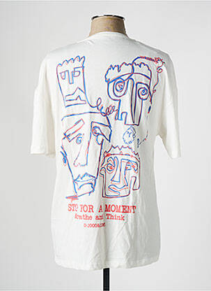 T-shirt stretch manches courtes blanc DEFACTO homme