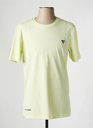 T-shirt stretch manches courtes vert DEFACTO homme