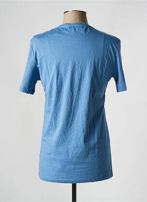 T-shirt stretch manches longues bleu DEFACTO homme