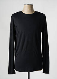 T-shirt coupe cintrée manches longues noir DEFACTO homme