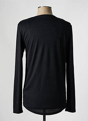 T-shirt coupe cintrée manches longues noir DEFACTO homme