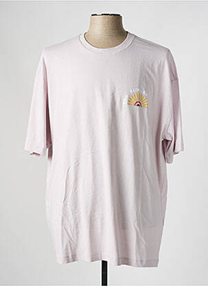 T-shirt stretch manches courtes violet DEFACTO homme