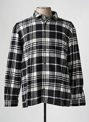 Chemise manches longues imprimé écossais noir DEFACTO homme