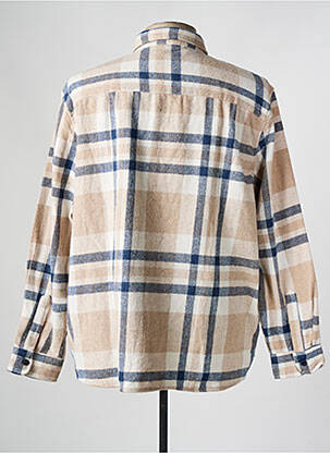 Chemise manches longues imprimé écossais beige DEFACTO homme
