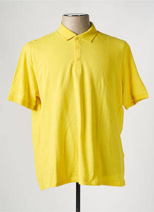 Polo stretch manches courtes jaune DEFACTO homme