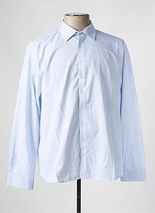 Chemise manches longues bleu DEFACTO pour homme