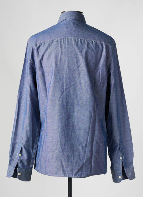 Chemise manches longues coupe cintrée bleu DEFACTO homme