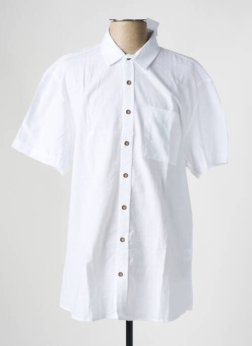 Chemise manches courtes poches blanc DEFACTO homme
