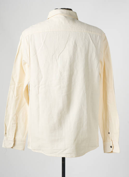 Chemise manches longues beige DEFACTO pour homme