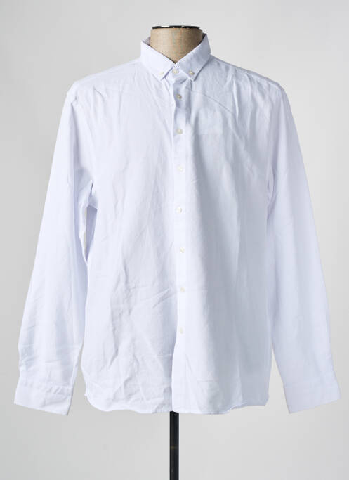 Chemise manches longues blanc DEFACTO pour homme
