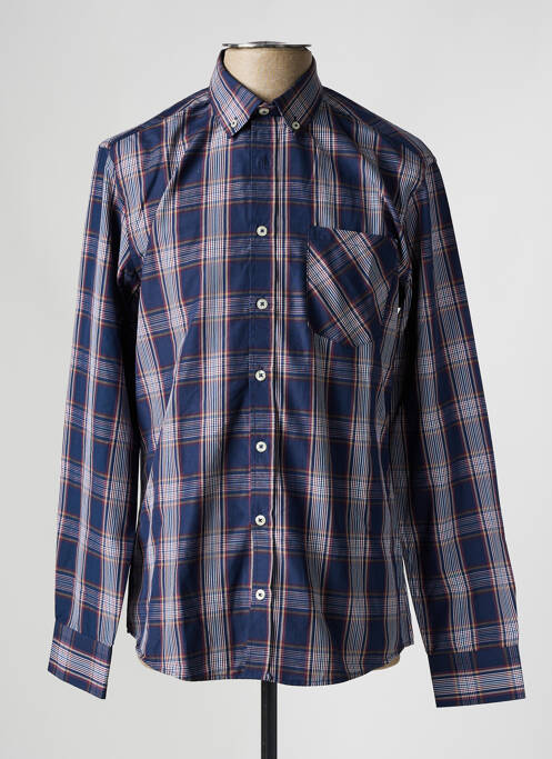 Chemise manches longues bleu DEFACTO pour homme