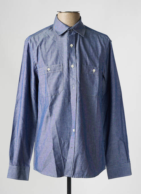 Chemise manches longues bleu DEFACTO pour homme
