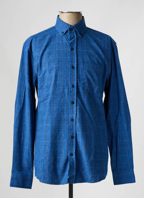 Chemise manches longues bleu DEFACTO pour homme