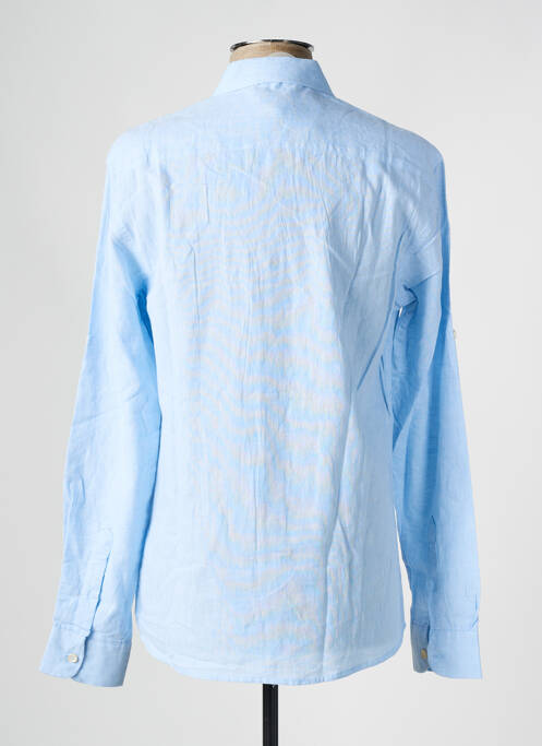 Chemise manches longues bleu DEFACTO pour homme