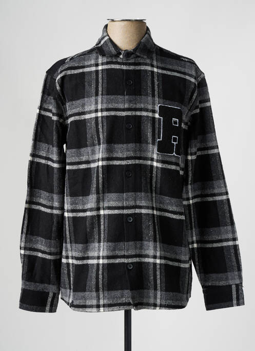 Chemise manches longues noir DEFACTO pour homme