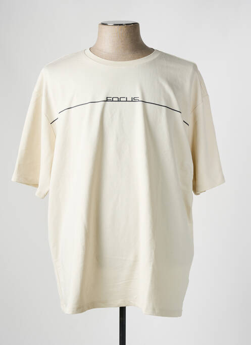 T-shirt beige DEFACTO pour homme