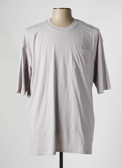T-shirt gris DEFACTO pour homme