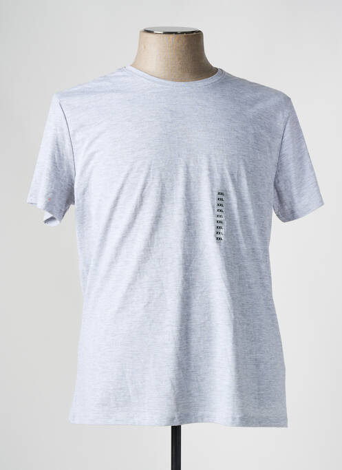 T-shirt gris DEFACTO pour homme