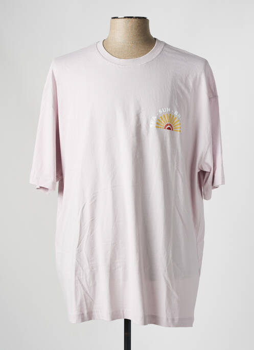 T-shirt violet DEFACTO pour homme