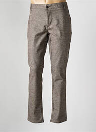 Pantalon droit tissage chiné taille normale gris DEFACTO homme