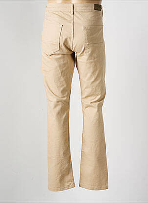 Pantalon droit tissage popeline taille normale beige DEFACTO homme