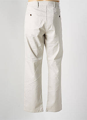 Pantalon droit tissage popeline taille normale beige DEFACTO homme