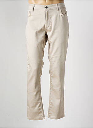 Pantalon droit stretch taille normale beige DEFACTO homme