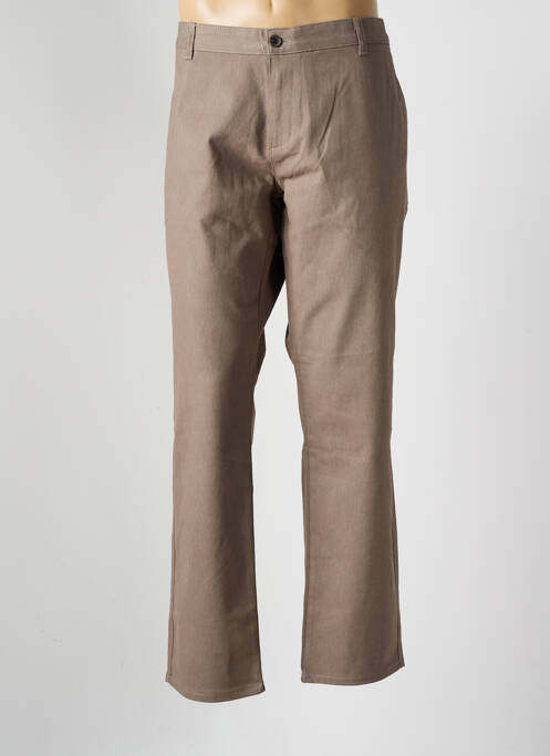 Pantalon droit marron DEFACTO pour homme