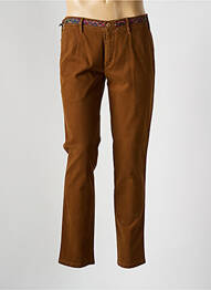 Pantalon chino stretch taille normale marron MMX homme