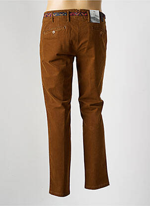 Pantalon chino stretch taille normale marron MMX homme