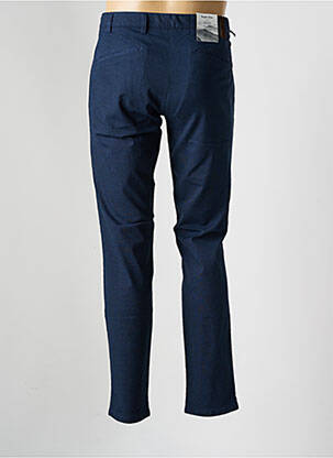 Pantalon chino tissage chiné taille normale bleu MMX homme