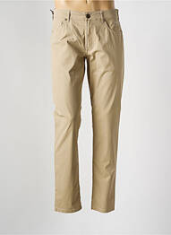 Pantalon slim tissage popeline taille normale beige MMX homme