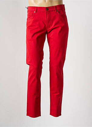 Jeans coupe slim stretch taille normale rouge MMX homme