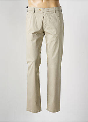 Pantalon chino tissage chiné taille normale beige MEYER homme