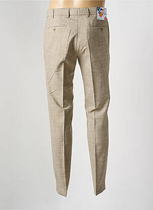 Pantalon chino tissage chiné taille basse marron MEYER homme