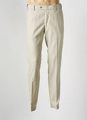 Pantalon chino tissage chiné taille normale beige MEYER homme
