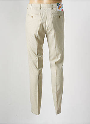 Pantalon chino tissage chiné taille normale beige MEYER homme