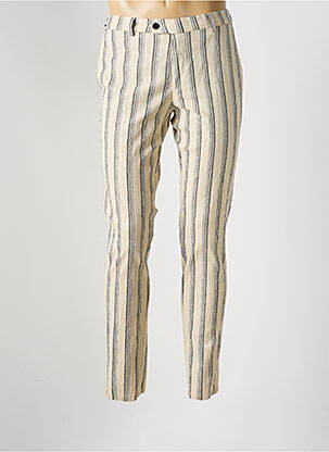 Pantalon chino poches taille normale beige MMX homme