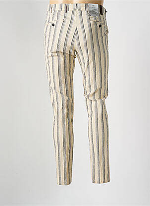 Pantalon chino poches taille normale beige MMX homme