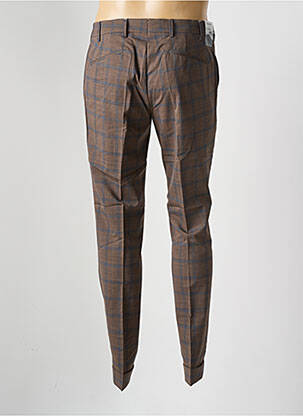Pantalon chino tissage chiné taille normale marron MMX homme