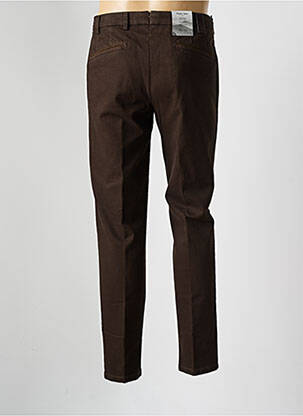 Pantalon chino tissage chiné taille basse marron MMX homme