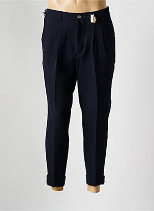 Pantalon chino poches taille haute bleu MMX homme
