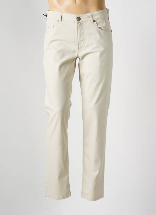 Jeans coupe slim beige MMX pour homme