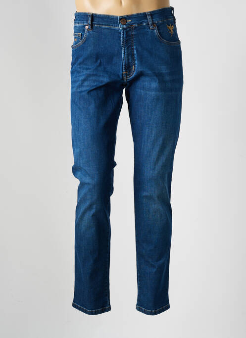 Jeans coupe slim bleu MMX pour homme