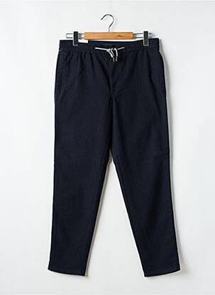 Pantalon droit taille à pinces taille normale bleu MMX homme