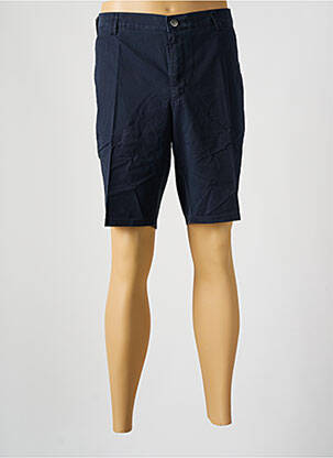 Bermuda taille à pinces taille normale bleu MEYER homme